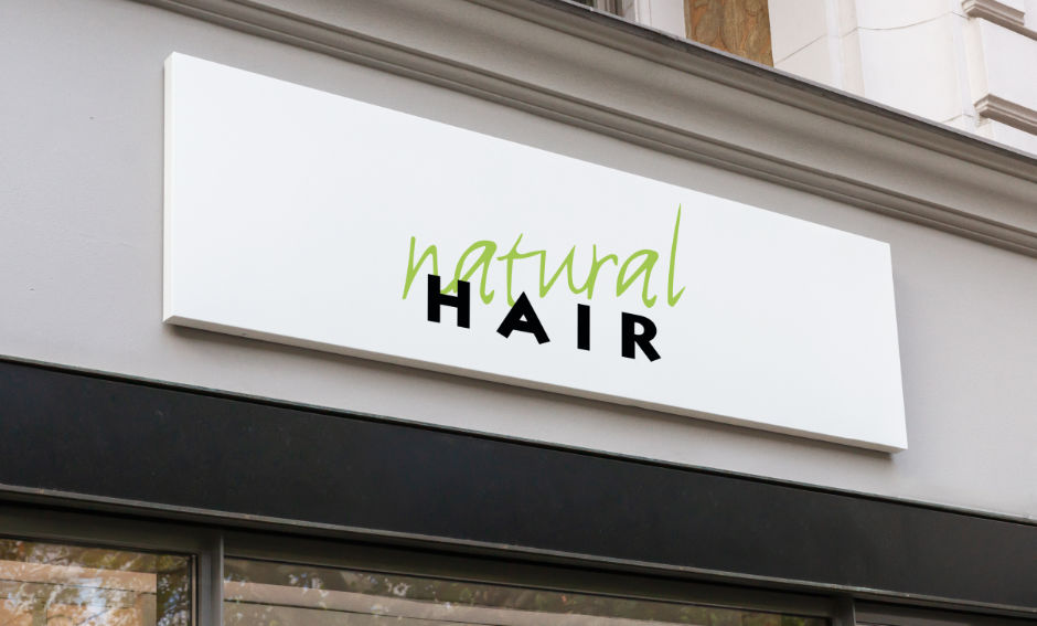 Werbeschild Friseur Natural Hair portfolio image